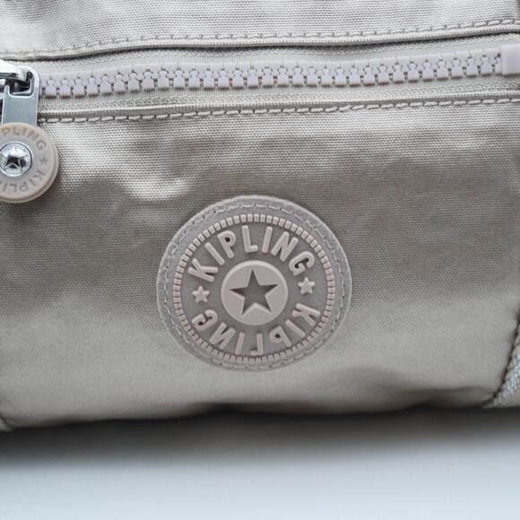 NEW Kipling Mini Tote Bag Purse Metallic Glow Monkey Detachable Shoulder Strap - Picture 5 of 16